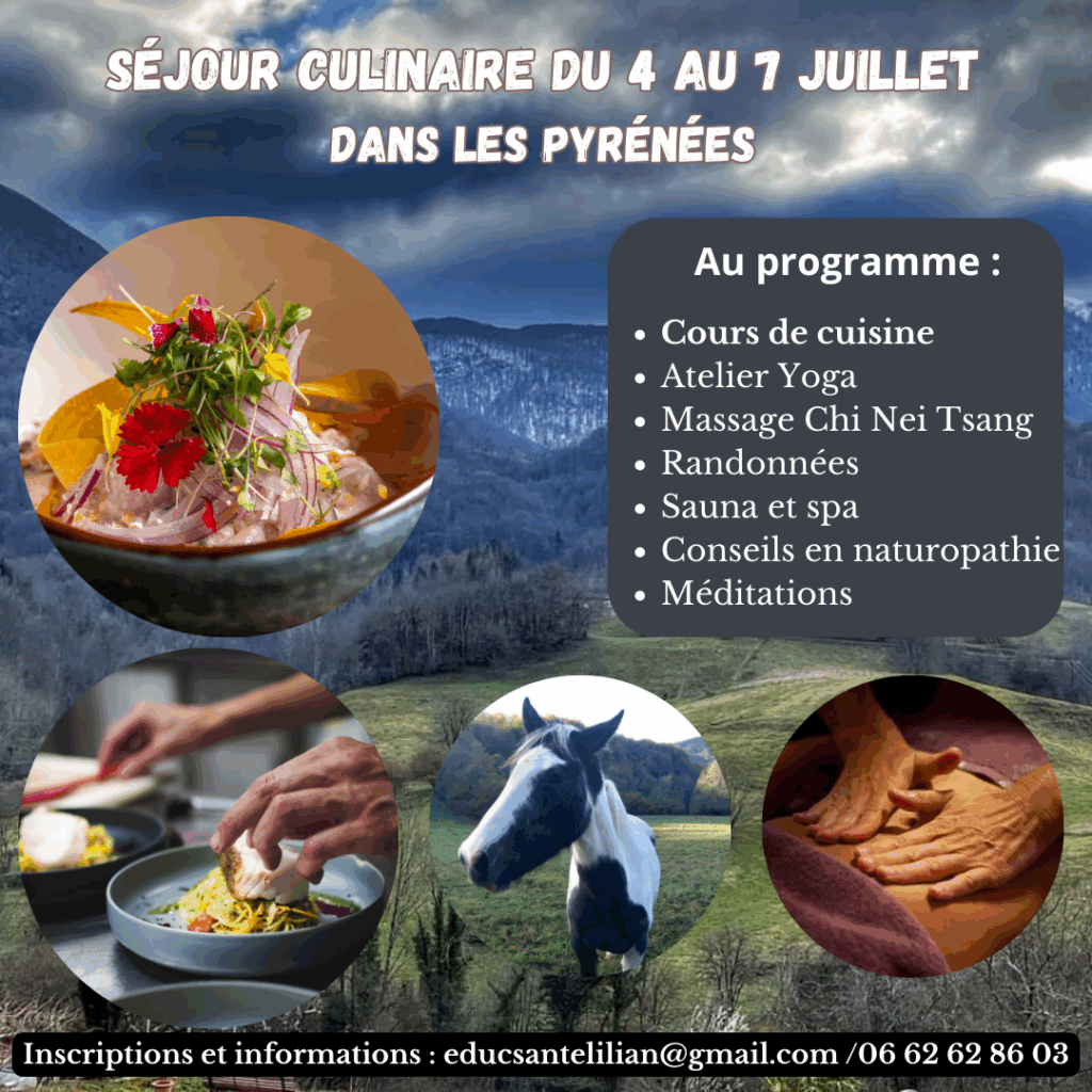 Séjour culinaire où intégrerai une brigade de cuisine avec un chef de cuisine.