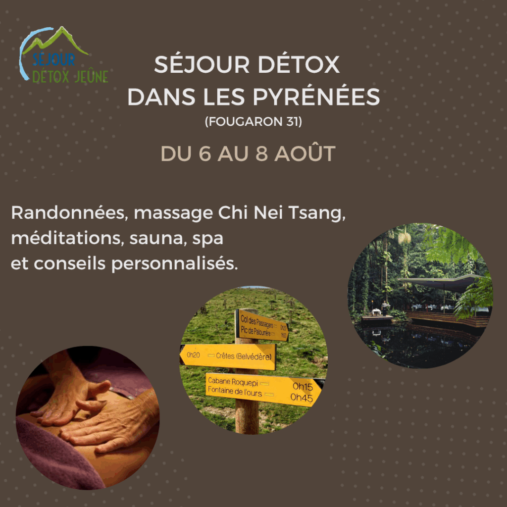 Séjour détox qui se déroulera dans les Pyrénées. Un programme complet autour de la santé.
