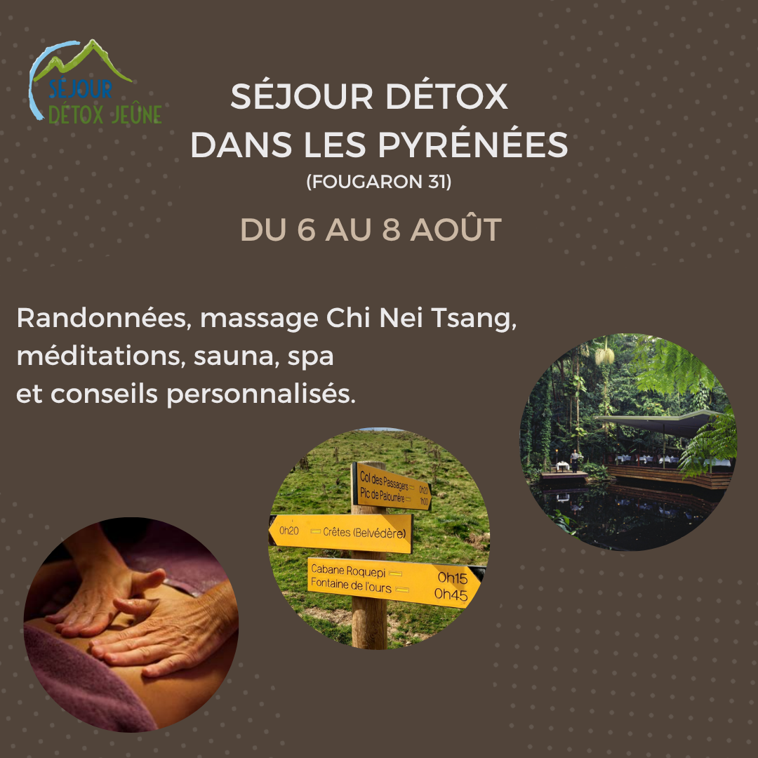 Séjour détox qui se déroulera dans les Pyrénées. Un programme complet autour de la santé.