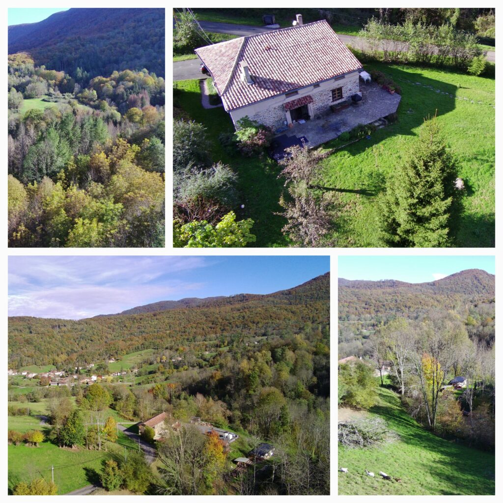 Le gîte du Druide et de la Cabra, à Fougaron, dans les Pyrénées. Lieu d'accueil de Séjour Détox Jeûne