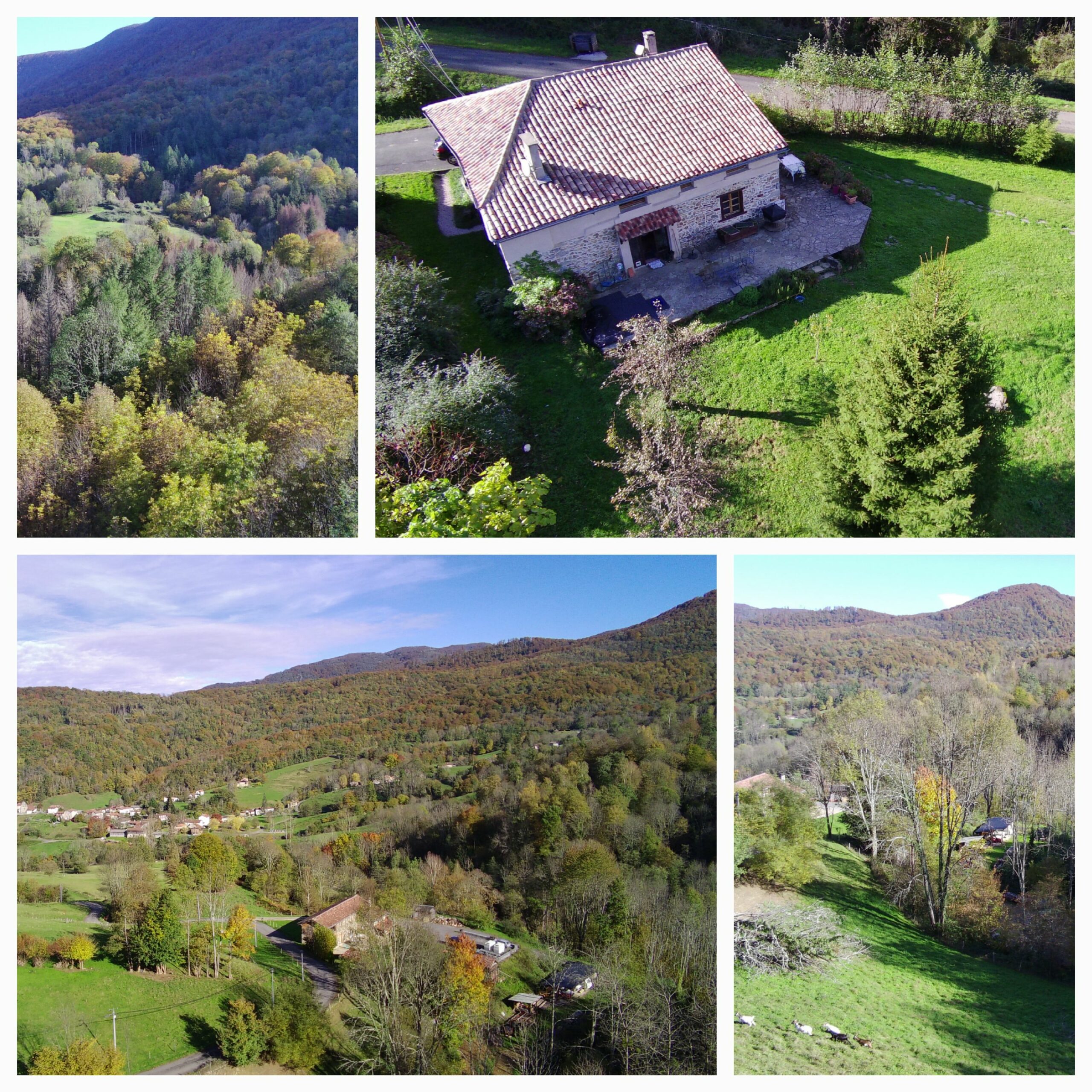 Le gîte du Druide et de la Cabra, à Fougaron, dans les Pyrénées. Lieu d'accueil de Séjour Détox Jeûne